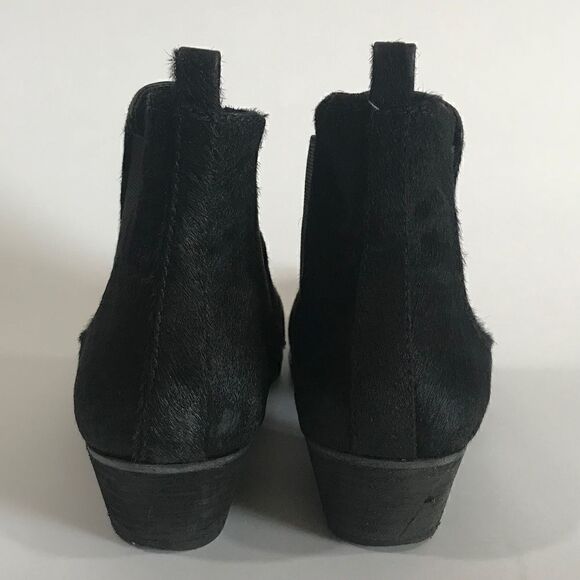 Vince Camuto Black Pony Ankle Booties - Picture 5 of 7